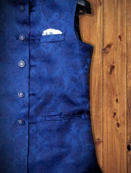 Latest Blue Sadri (Brocade)